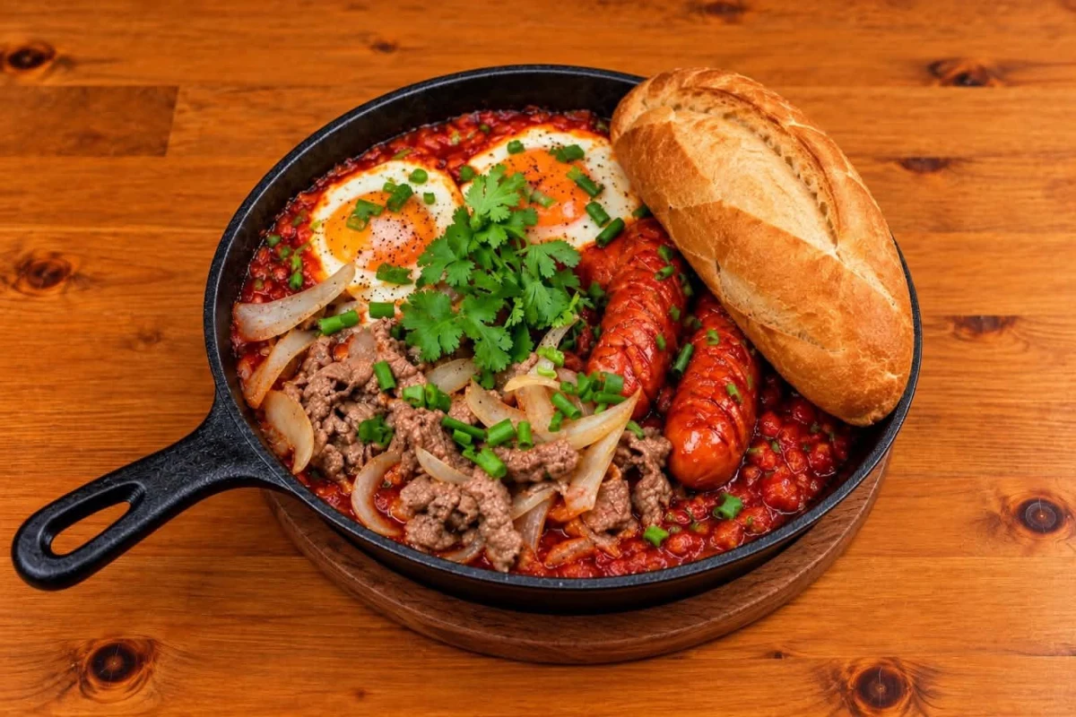 Bánh Mì στο τηγάνι με πατέ & μοσχάρι